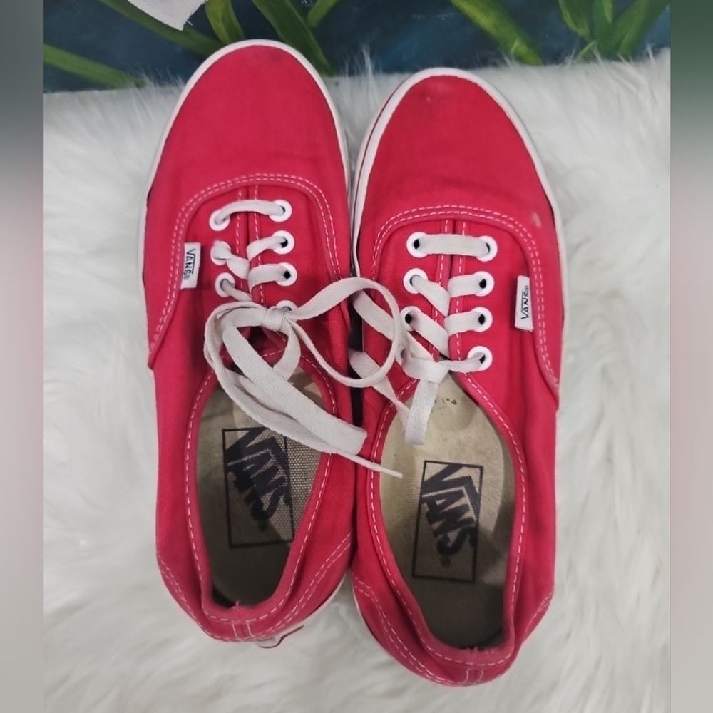 Vans Bold Red Canvas Shoes